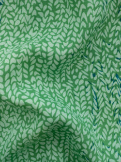 Printed Linen - Water Leaf - Green