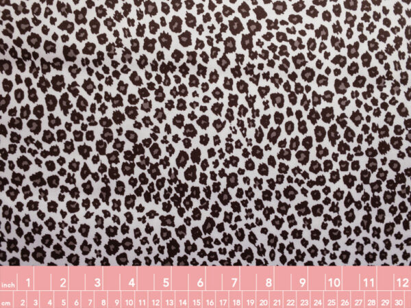 European Designer Deadstock – Cotton/Spandex Stretch Sateen – Cheetah Spots