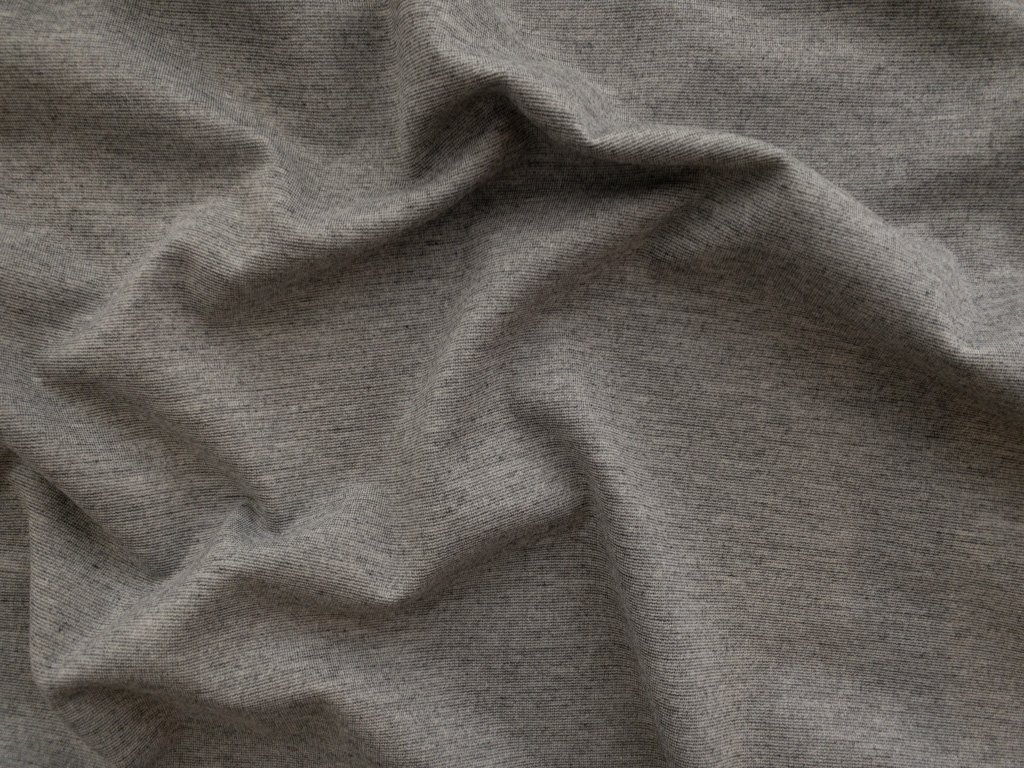 British Designer Deadstock - Viscose/Polyester Ponte de Roma Knit - Grey  Marl - Stonemountain & Daughter Fabrics