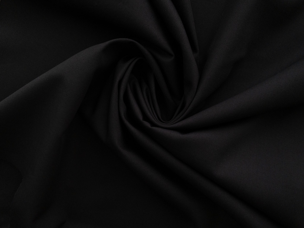 Pima Cotton Poplin - Black - Stonemountain & Daughter Fabrics