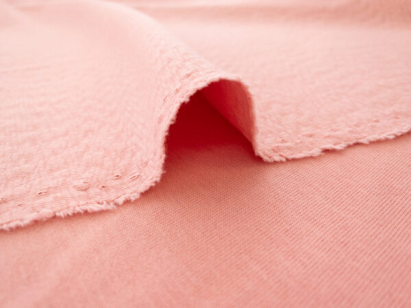 Mind the Maker - Cotton/Lycra Textured Interlock Knit – Sweet Peach