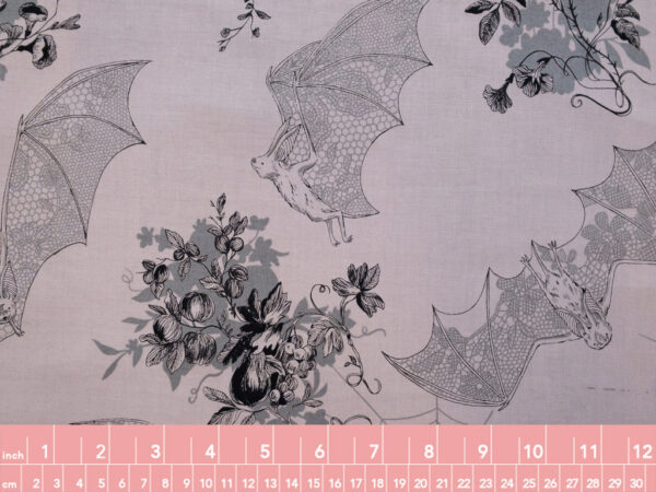 Quilting Cotton - Alexander Henry - Angela's Attic - Grey