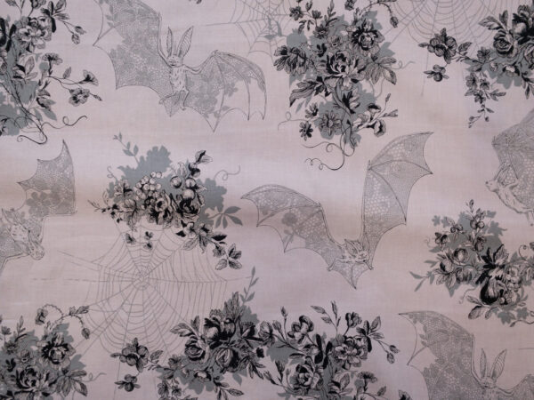 Quilting Cotton - Alexander Henry - Angela's Attic - Grey