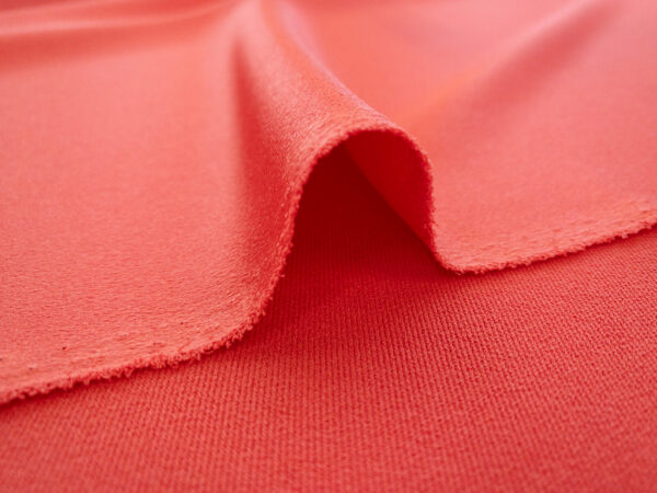 Lady McElroy - Crystal Polyester Satin Crepe - Coral