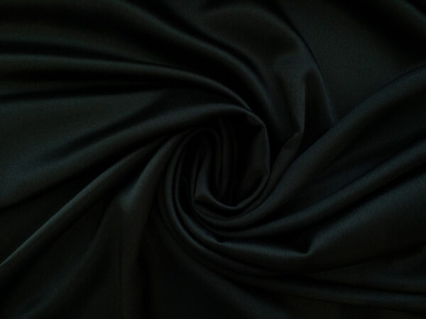 Lady McElroy - Crystal Polyester Satin Crepe - Black