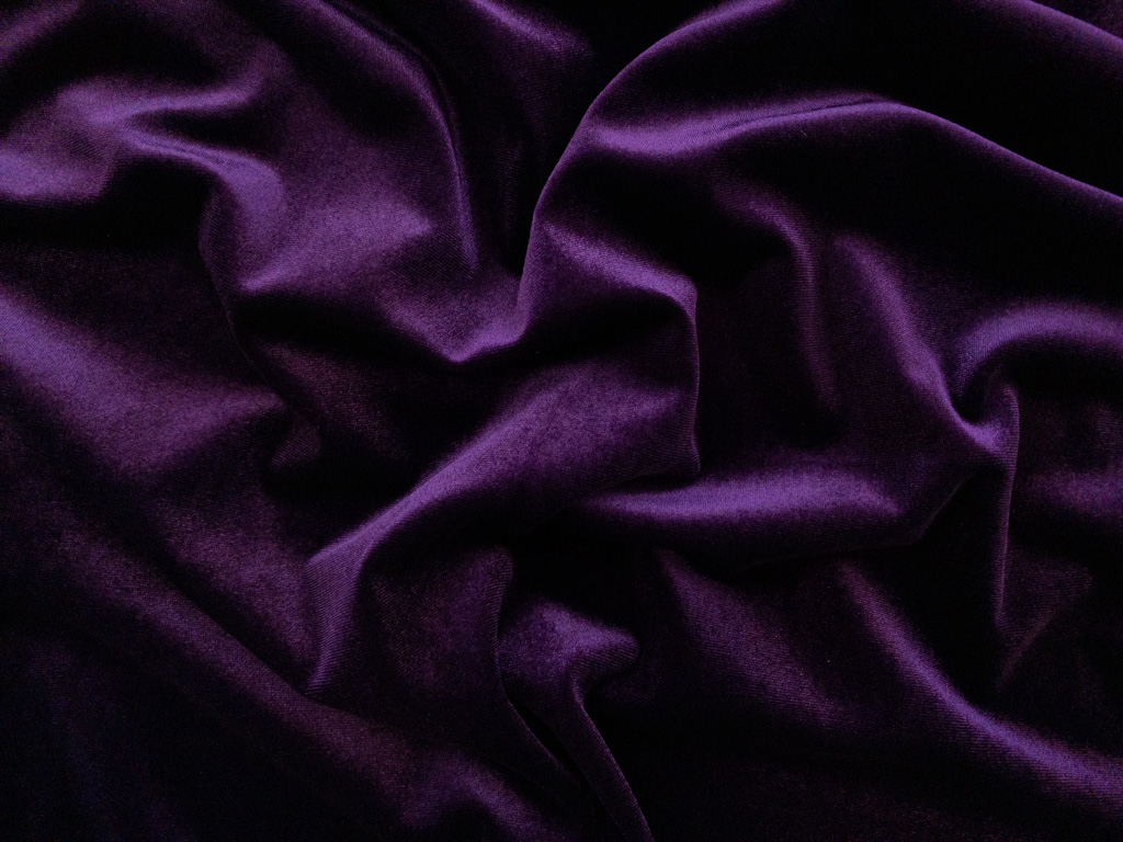 Lady McElroy - Stretch Polyester Velvet - Opulence - Black - Stonemountain  & Daughter Fabrics