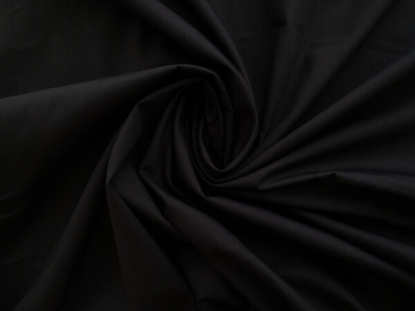 British Designer Deadstock - Cotton Poplin - Black
