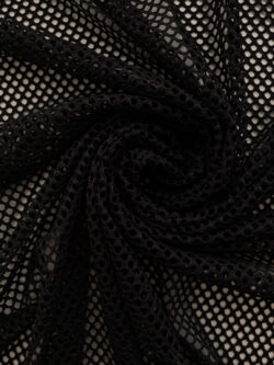 Japanese Designer Deadstock - Polyester Mesh - Black