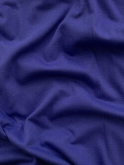 European Designer Deadstock - Organic Cotton Jersey - Blueberry