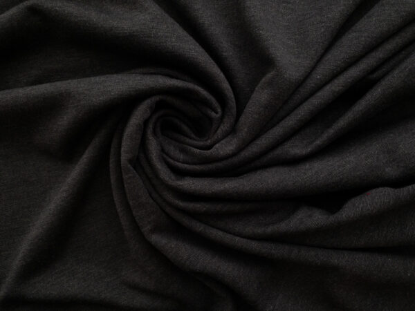 British Designer Deadstock – Viscose/Spandex Ponte - Charcoal