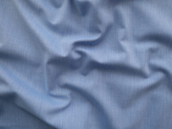 European Designer Deadstock - Yarn Dyed Cotton Lawn - Sky Blue
