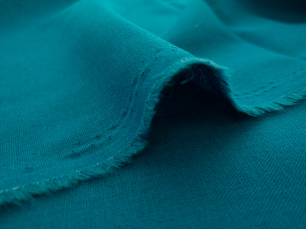 Japanese Linen/Cotton Canvas – Teal - Stonemountain & Daughter Fabrics