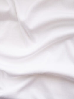 Recycled Cotton/Lycra Ribbing – White