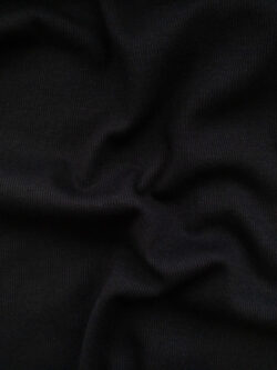 Recycled Cotton/Lycra Ribbing – Black