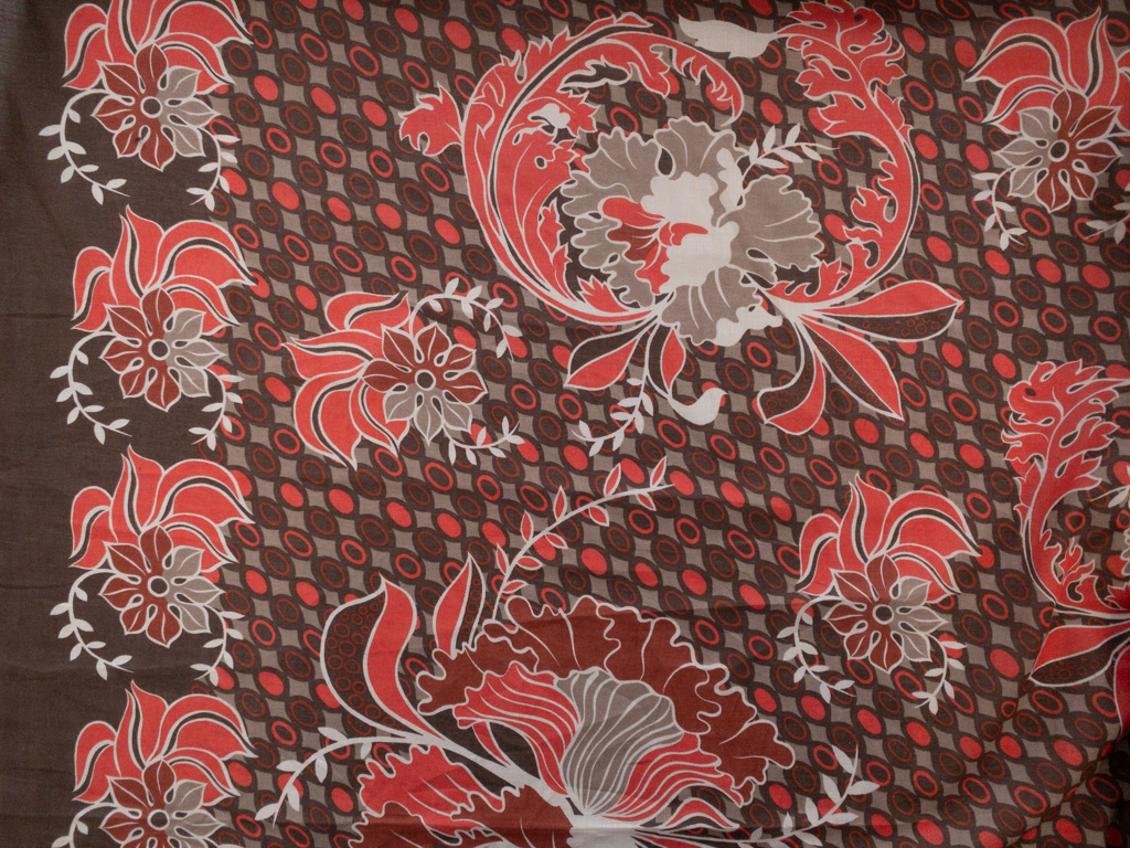 European Designer Deadstock - Printed Cotton Dobby - Hawaiian Floral