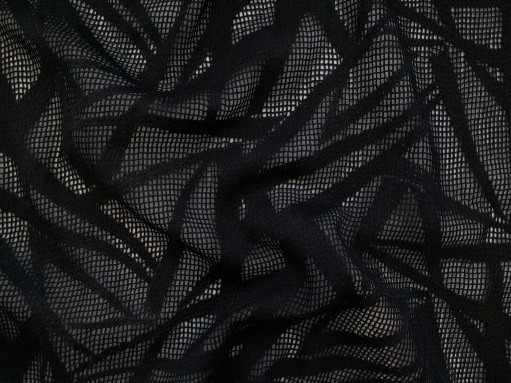 Grey Novelty Performance Mesh - Fabrics & Fabrics