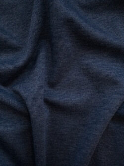 European Designer Deadstock - Viscose/Polyester Ponte de Roma Knit - Blue Marl
