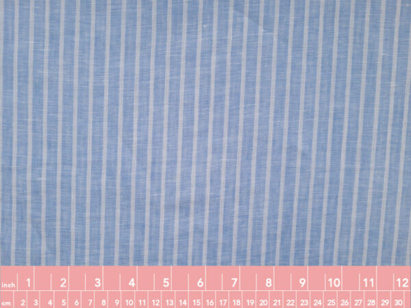 Romsey Stripe Linen - Light Blue