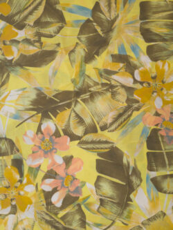 British Designer Deadstock - Cotton Lawn - Vintage Tropical - Pinepple