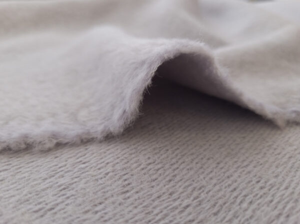 British Designer Deadstock – Wool/Polyester/Mohair Coating - Dove Grey