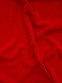 European Designer Deadstock – Textured Viscose/Spandex Jersey – Classic Red