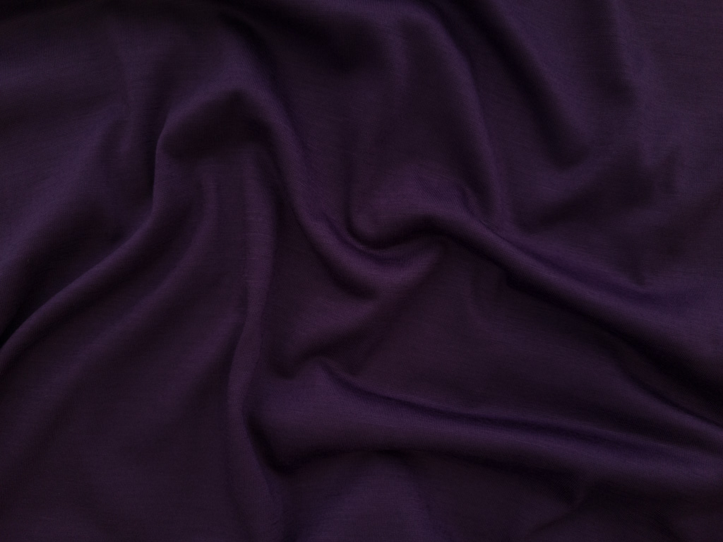 Designer Deadstock - Superwash Wool Jersey - Purple