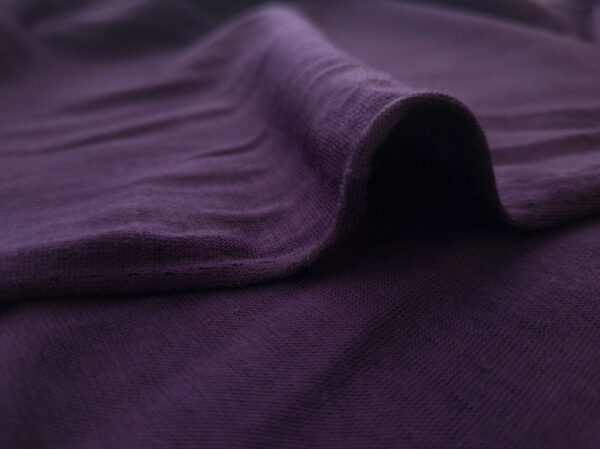 Designer Deadstock - Superwash Wool Jersey - Purple