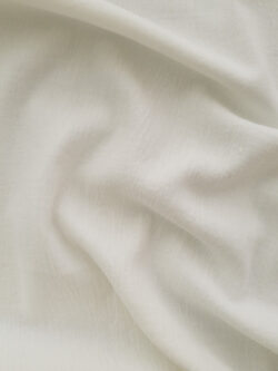Designer Deadstock - Cotton Textured Bubble Gauze - White