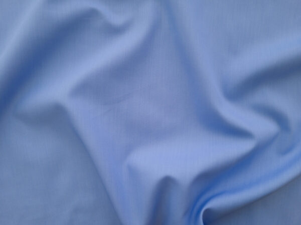 British Designer Deadstock – Cotton Shirting - Sky Blue