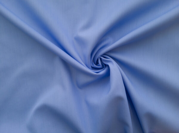 British Designer Deadstock – Cotton Shirting - Sky Blue