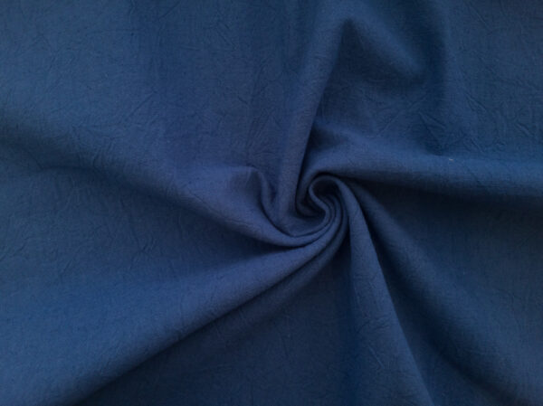 Japanese Cotton/Linen Crinkle Canvas - Blue