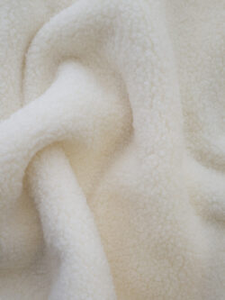 Two Sided Polyester Sherpa Fleece - Ivory