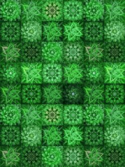 Quilting Cotton - Dream Big Tiles - Emerald