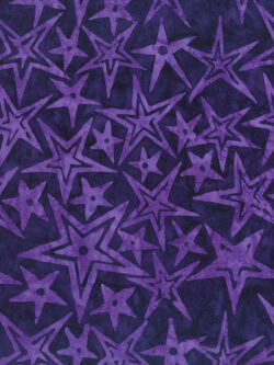 Banyan Cotton Batik – City Spirit - Starlight - Deep Violet