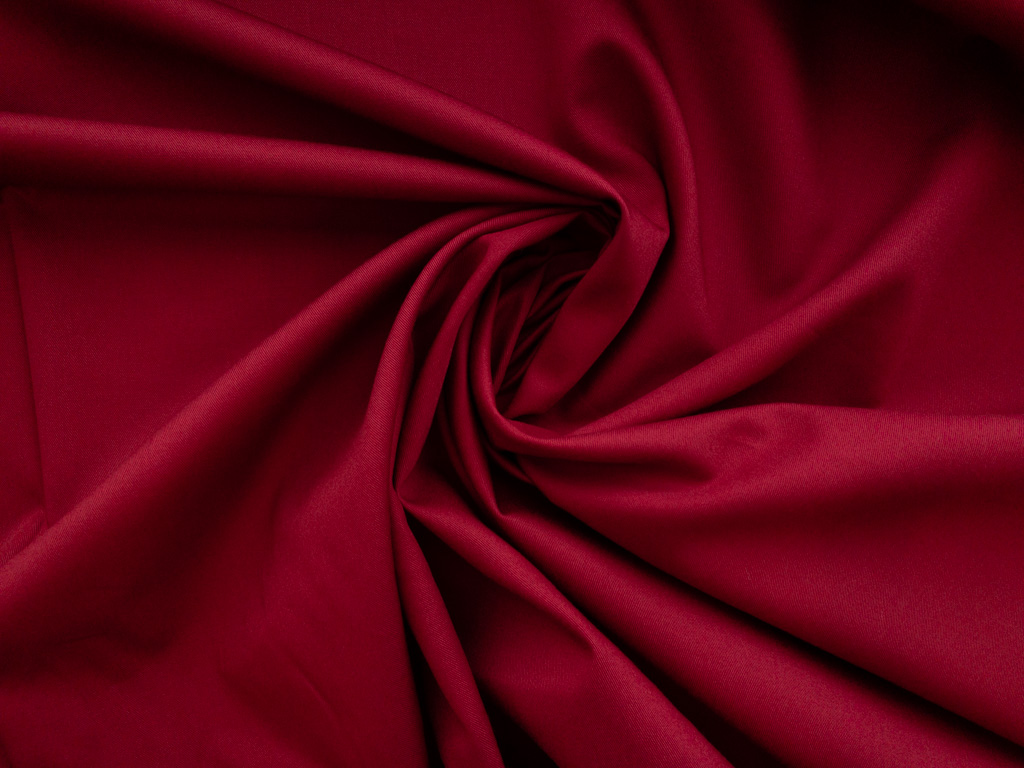 Ruby Red - Silk Velvet Fabric