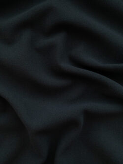 Polyester Viscose Stretch Crepe - Black