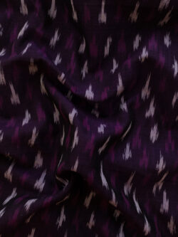 Handwoven Cotton Ikat - Static - Purple