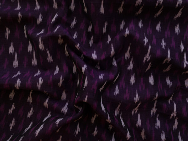 Handwoven Cotton Ikat - Static - Purple