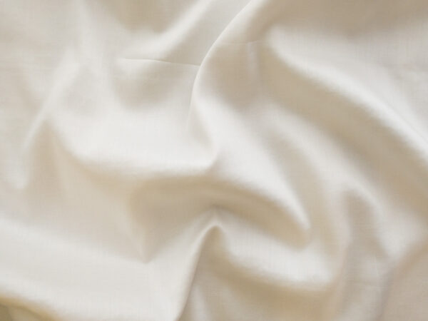 Japanese Designer Deadstock - Cotton Sateen - White