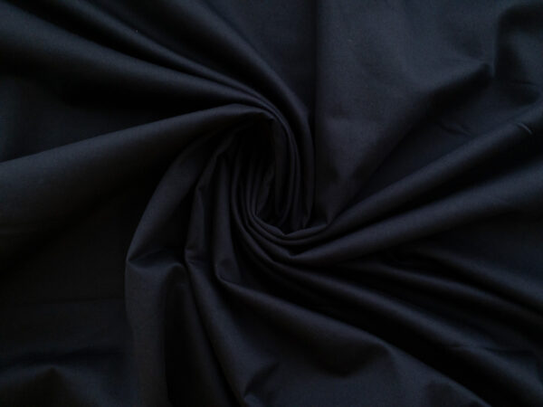 Japanese Designer Deadstock - Cotton Sateen - Navy