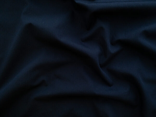 British Designer Deadstock - Cotton Poplin - Navy