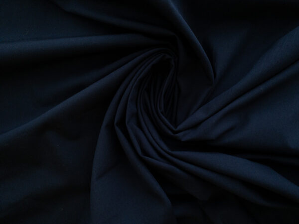 British Designer Deadstock - Cotton Poplin - Navy