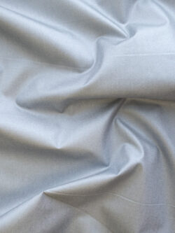 Japanese Designer Deadstock - Coated Cotton Poplin - Silver