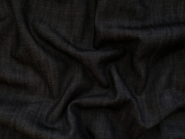 Italian Designer Deadstock - Soft 10 oz Cotton Denim - Black