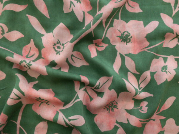 Lady McElroy - Viscose Challis - Trailing Pink