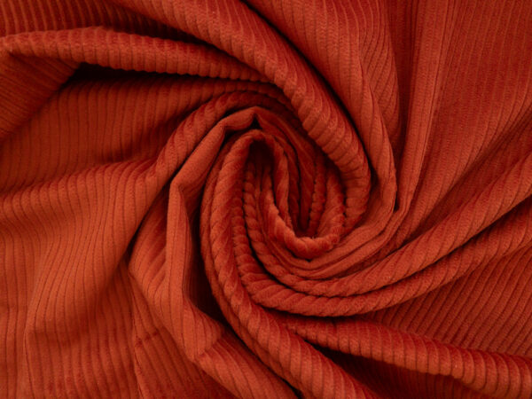 Lady McElroy - Dakota - 4.5 Wale Cotton Corduroy – Burnt Orange