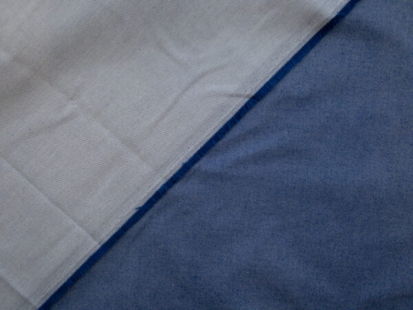 Lady McElroy - Double Faced Cotton Twill - Sky Blue/Navy