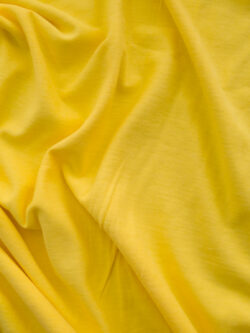 European Designer Deadstock - Organic Cotton Jersey - Buttercup Yellow