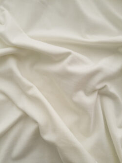 European Designer Deadstock - Organic Cotton Jersey - Ivory