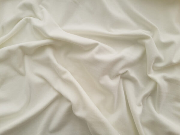 European Designer Deadstock - Organic Cotton Jersey - Ivory